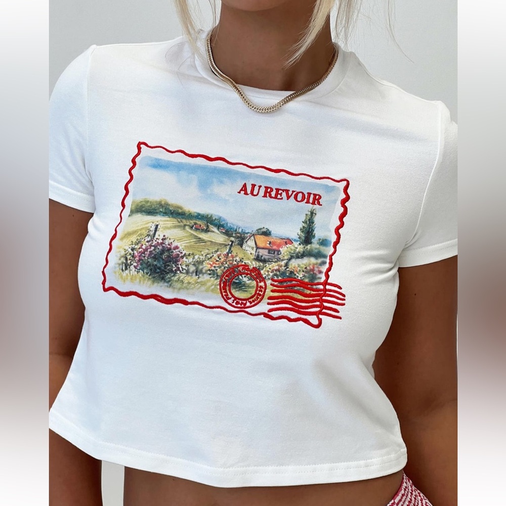 Princess Polly cropped baby tee